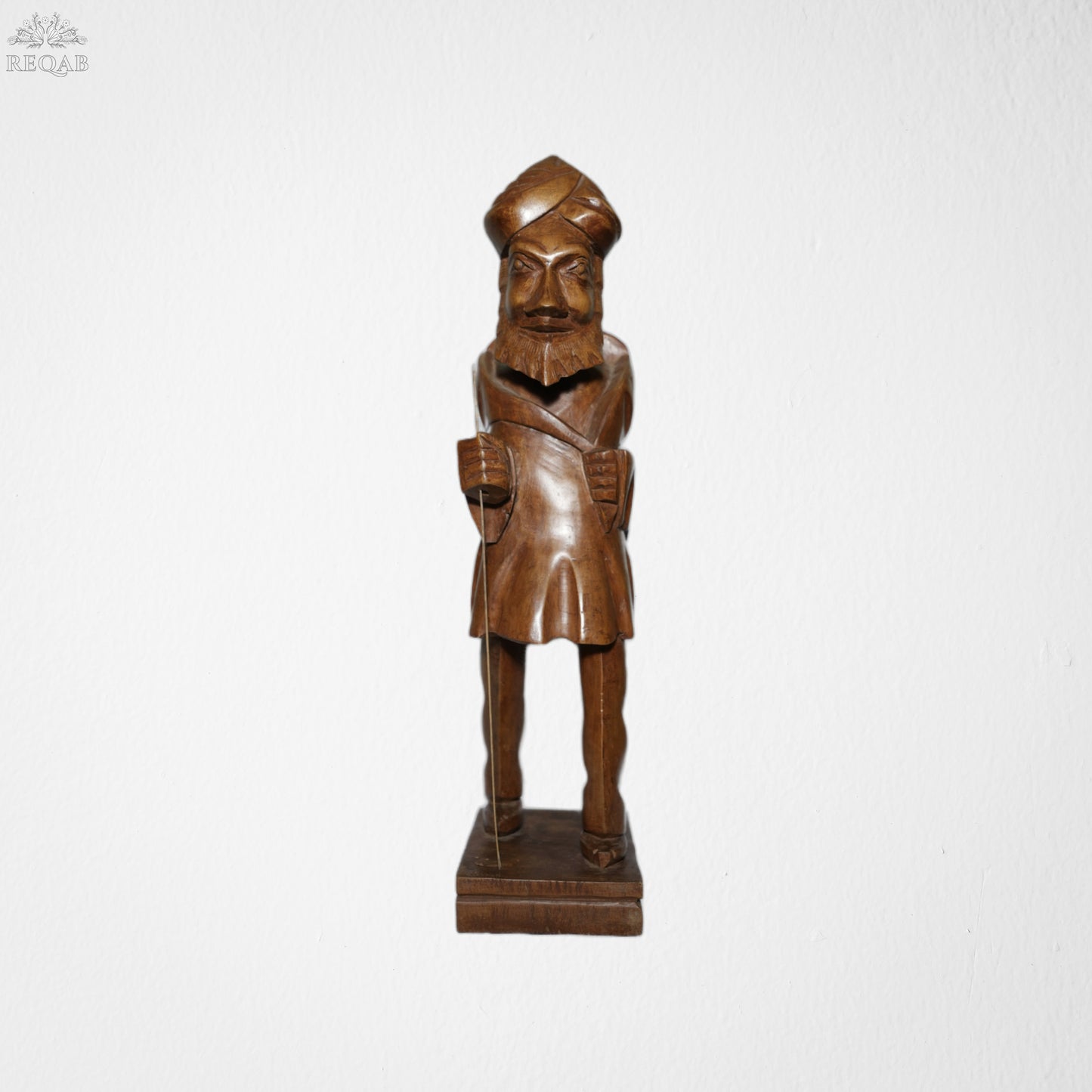 Carved Washerman Figure