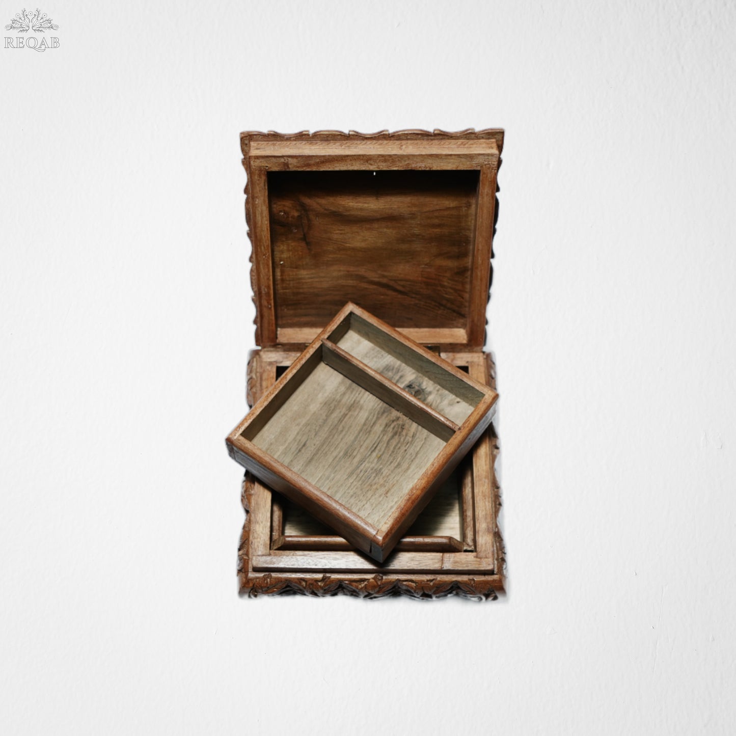 Square Box With Tray