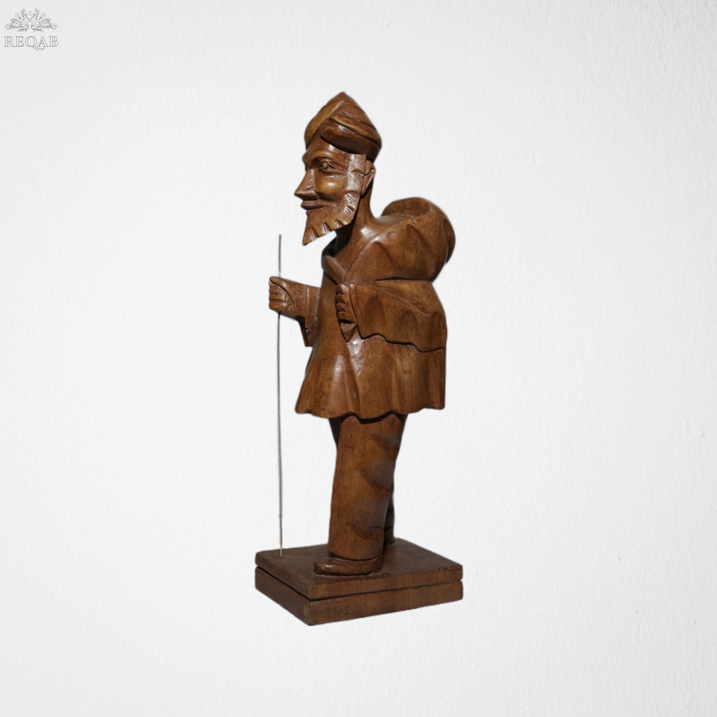 Carved Washerman Figure