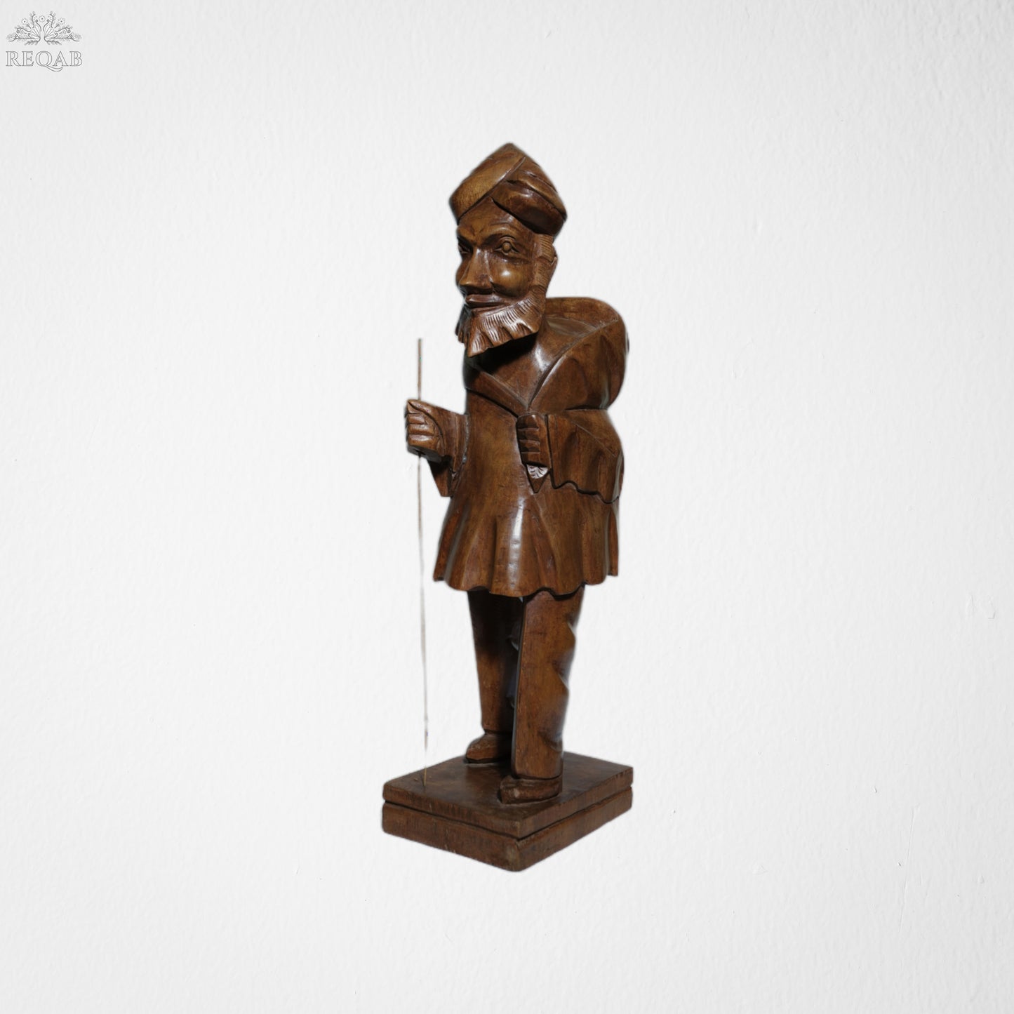Carved Washerman Figure
