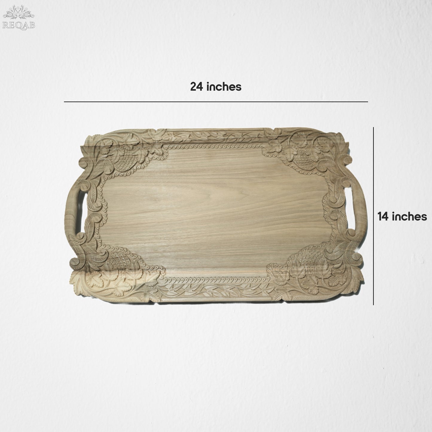 Carved Rustic Tray