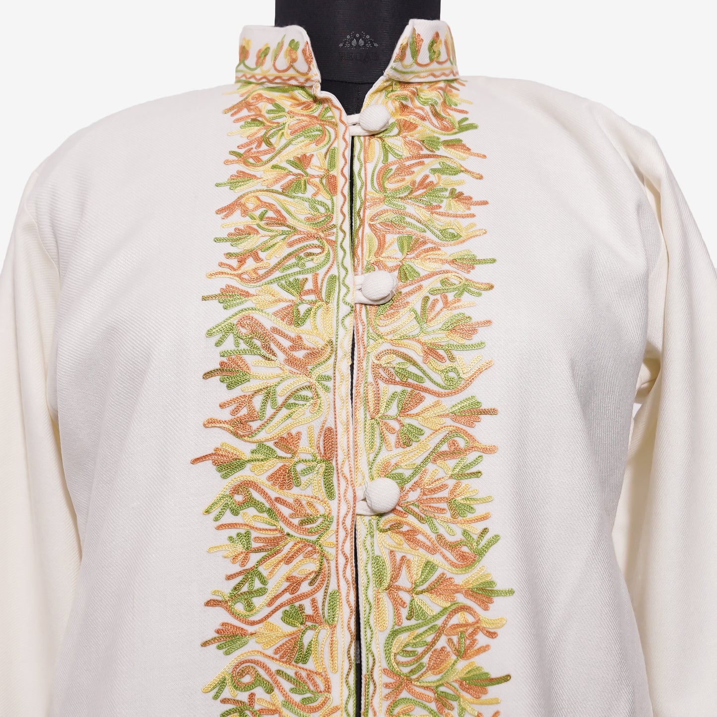 Dewdrop Blossom Jacket with Aari Embroidery