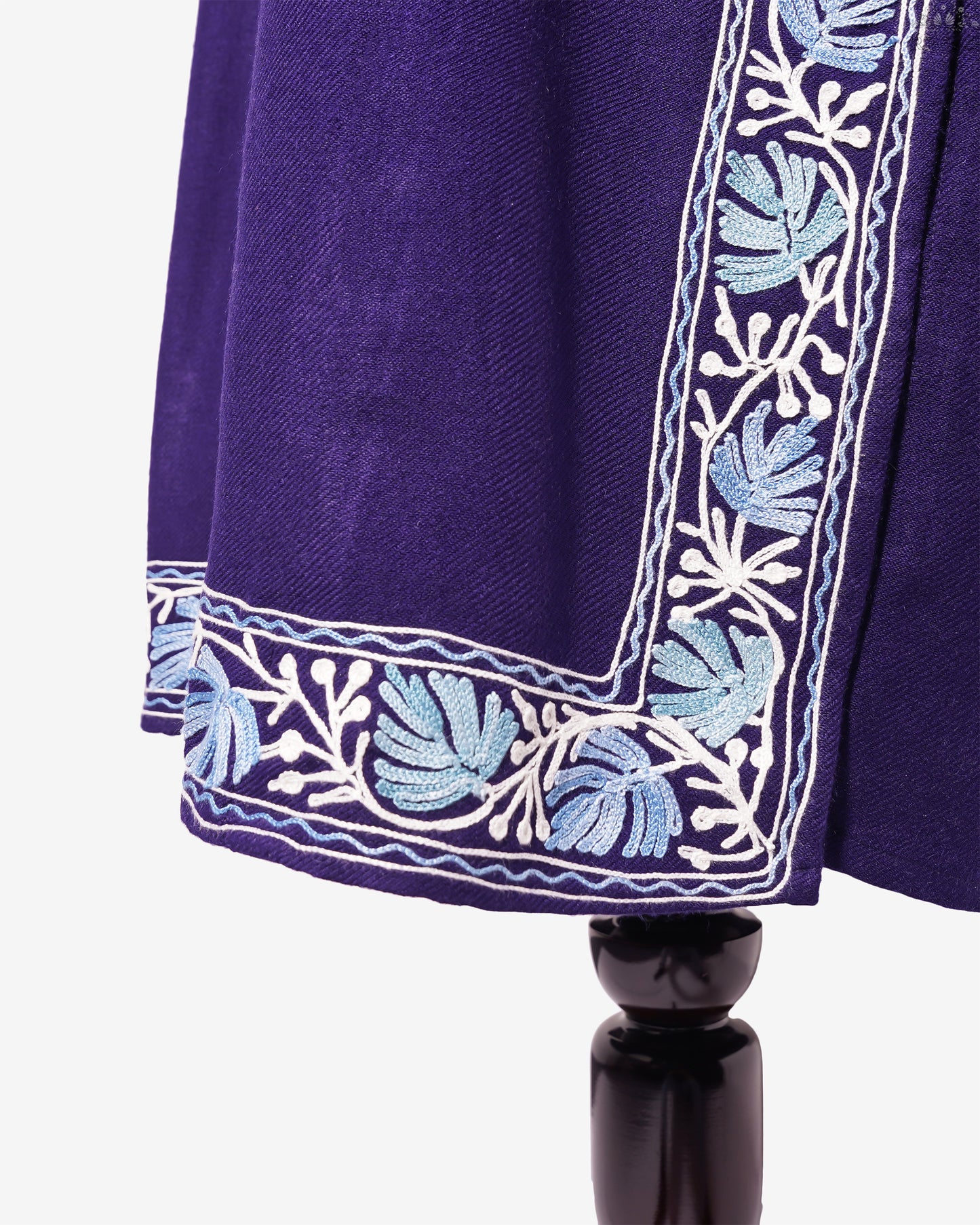 Russian Violet Pheran with Aari Embroidery