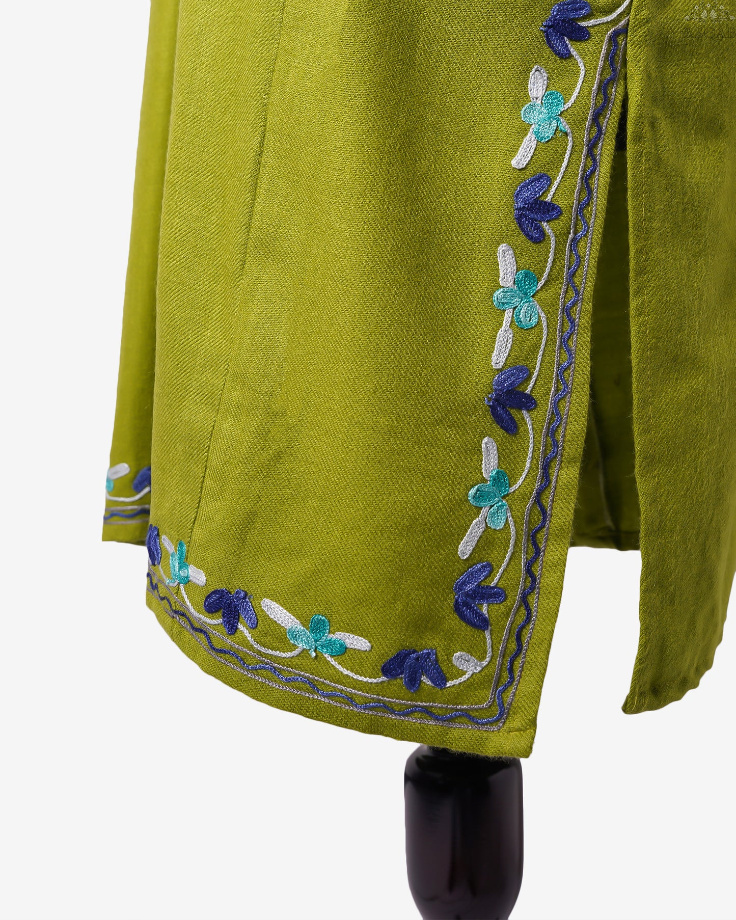 Olive Pheran with Aari Embroidery