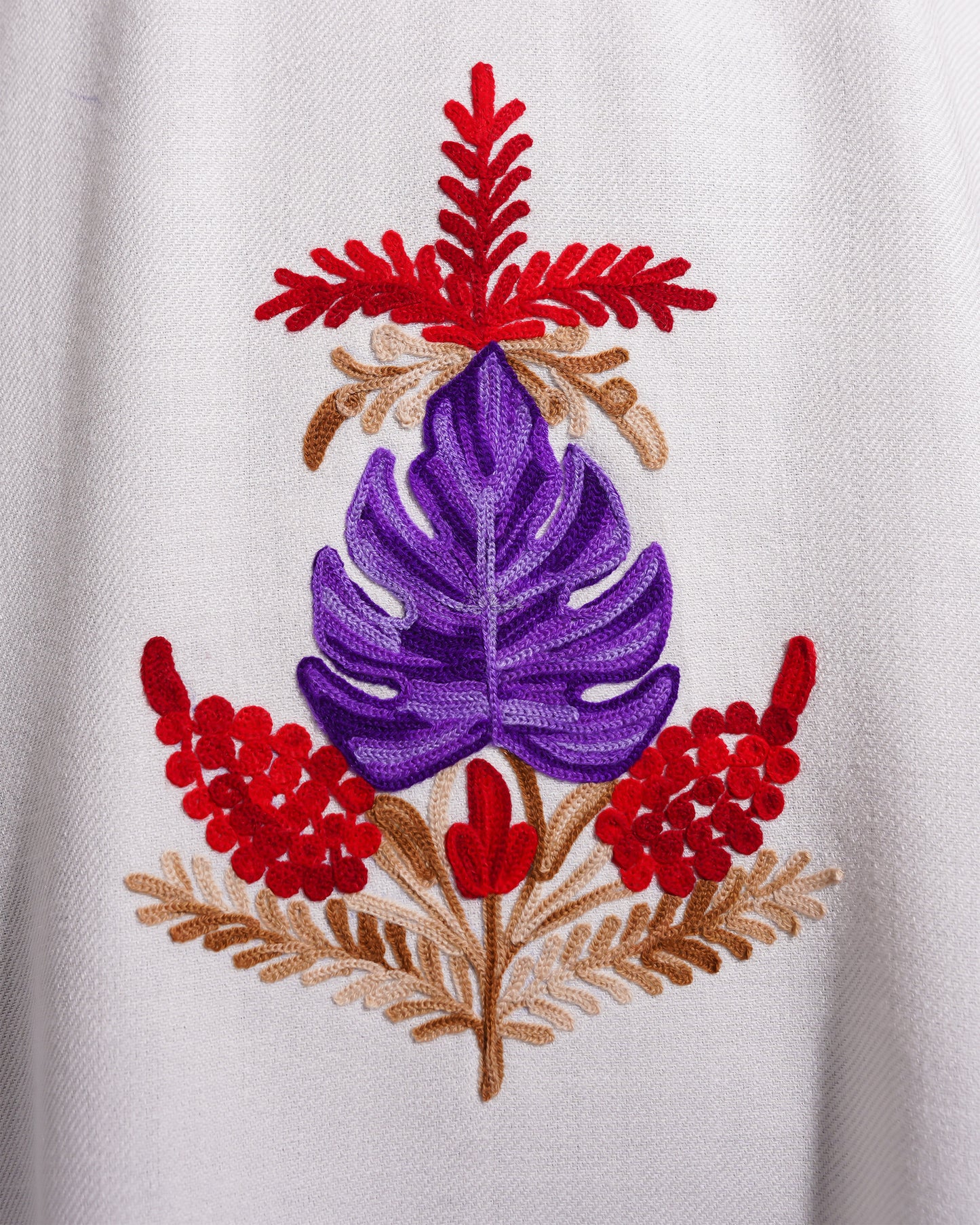 Frosted Lilac Pheran with Aari Embroidery