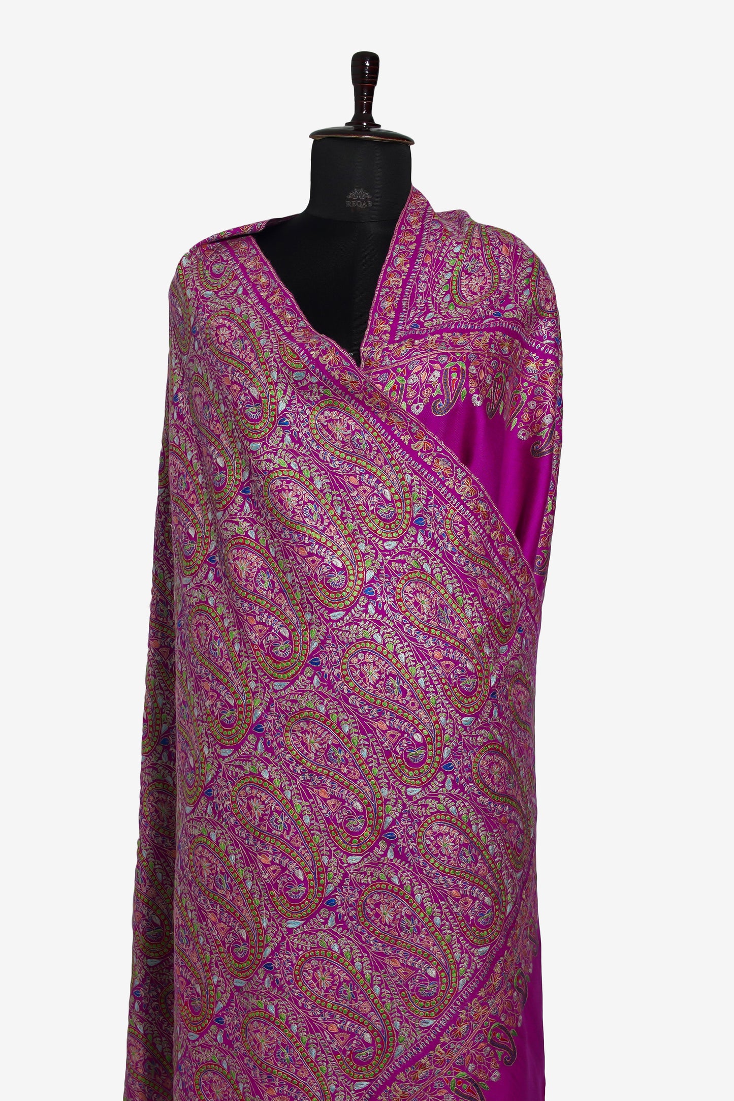 Fresh Eggplant Pashmina Shawl