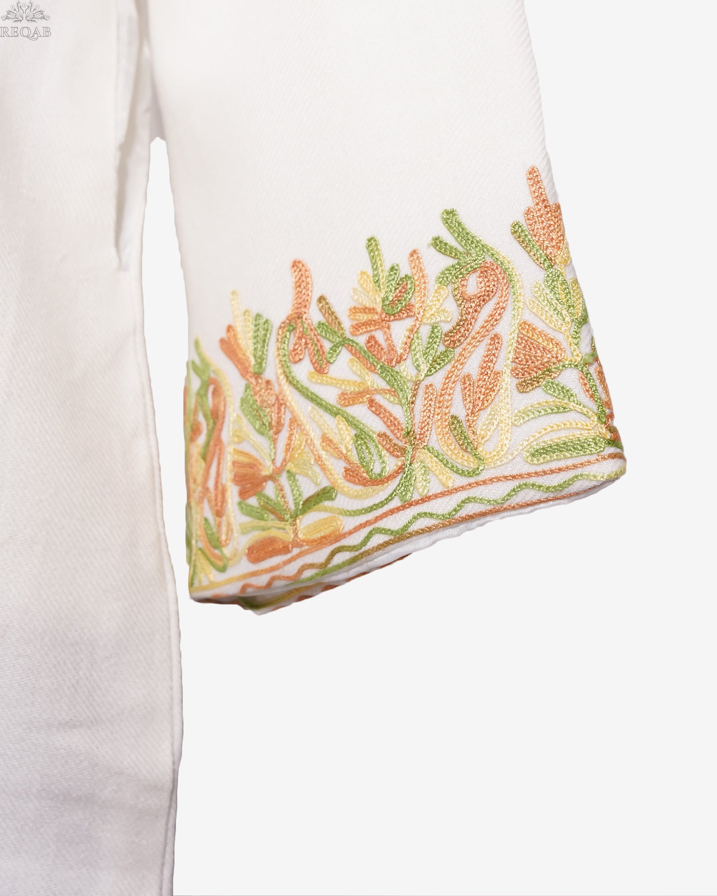 Dewdrop Blossom Jacket with Aari Embroidery