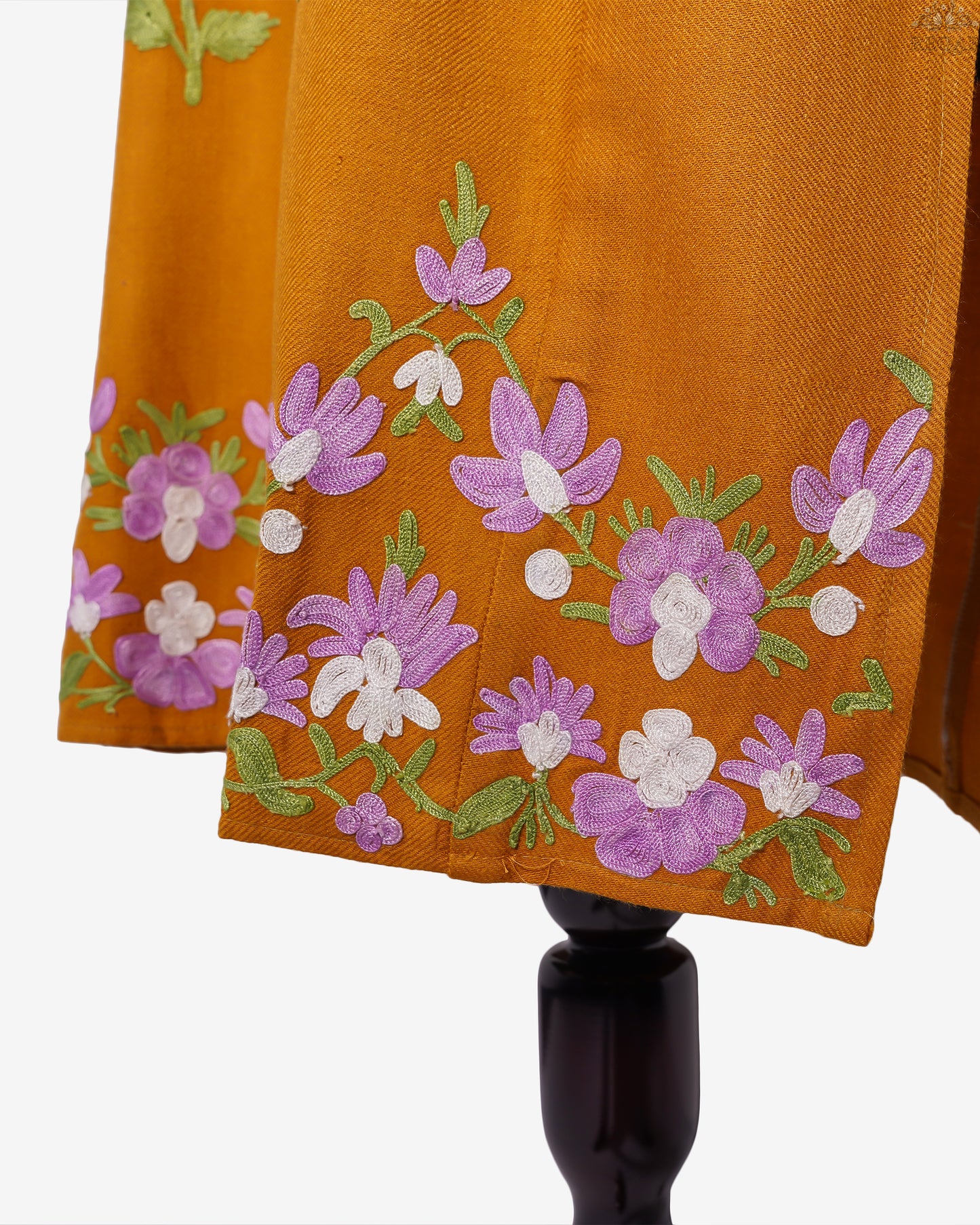 Harvest Gold Pheran with Aari Embroidery
