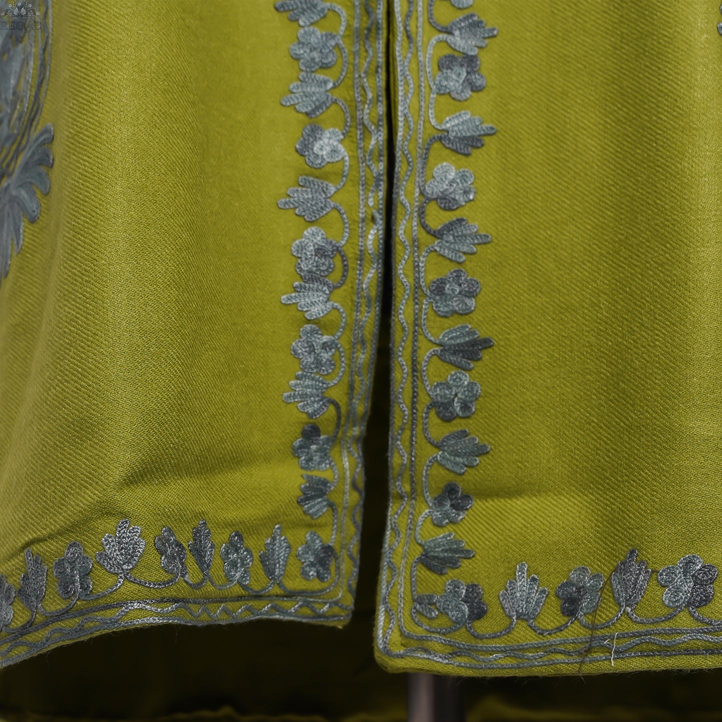 Autumn Olive Jacket with Aari Embroidery