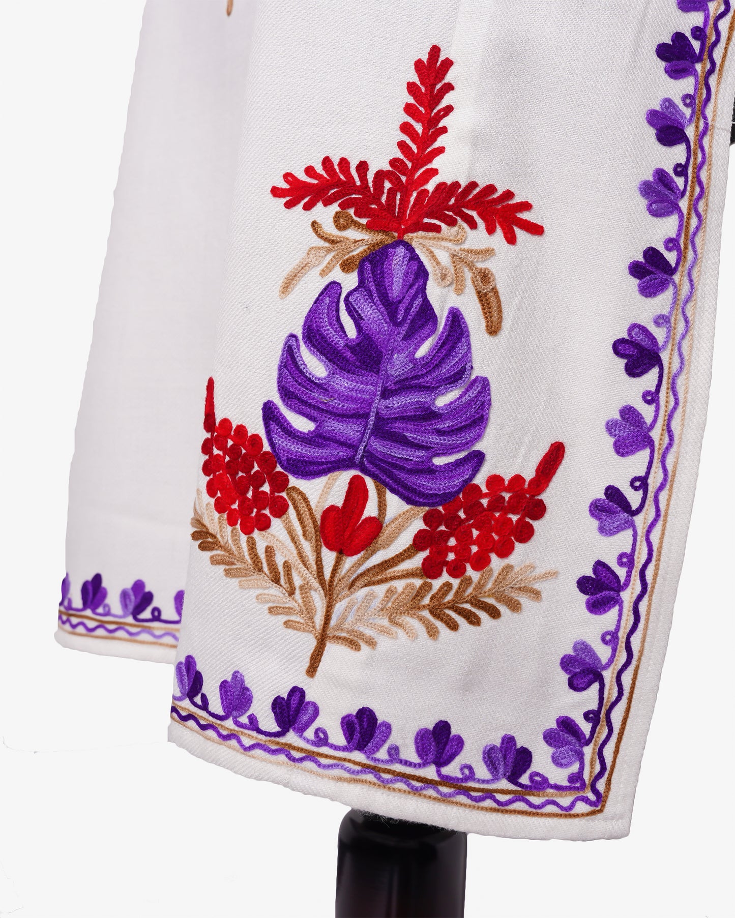 Frosted Lilac Pheran with Aari Embroidery