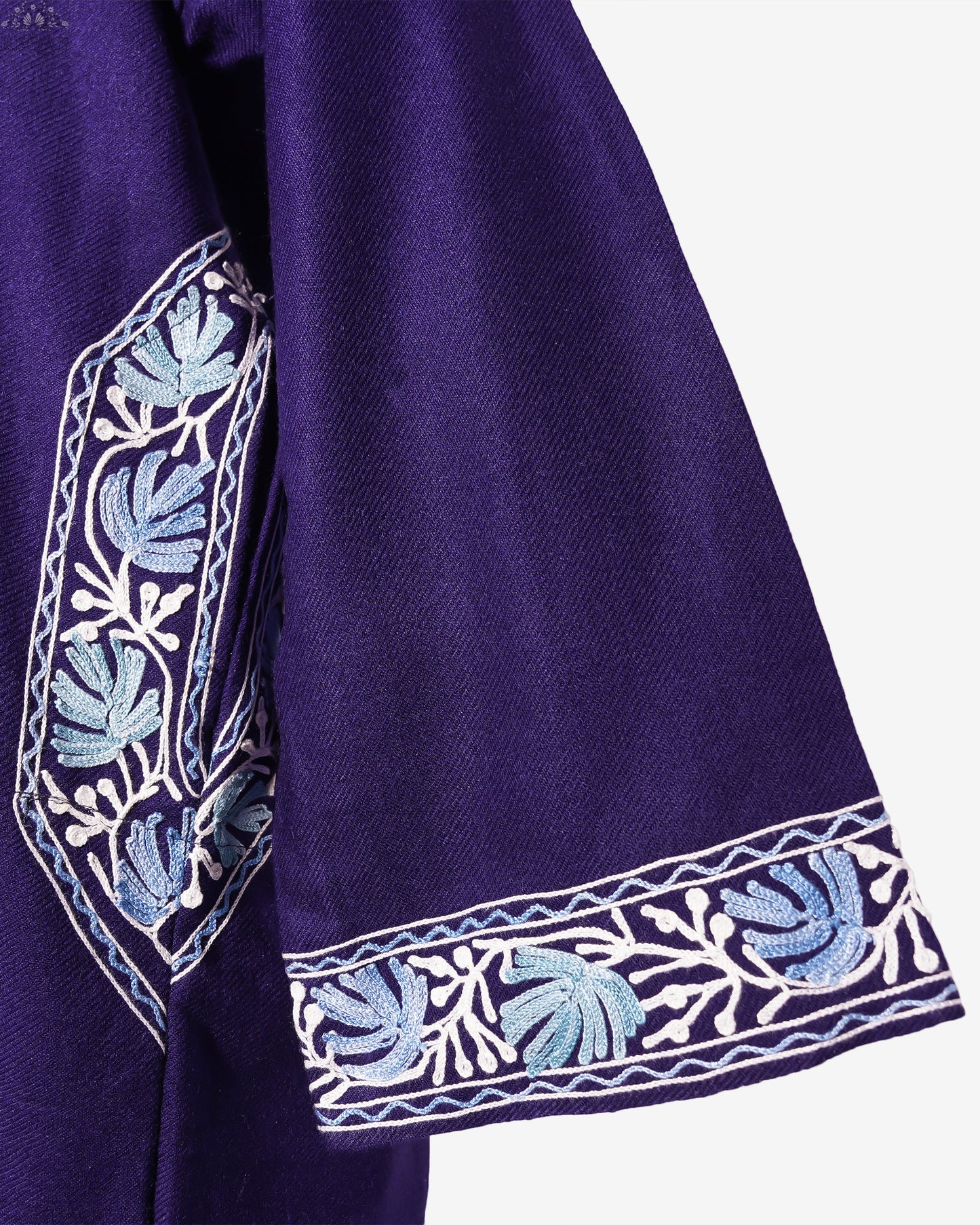 Russian Violet Pheran with Aari Embroidery