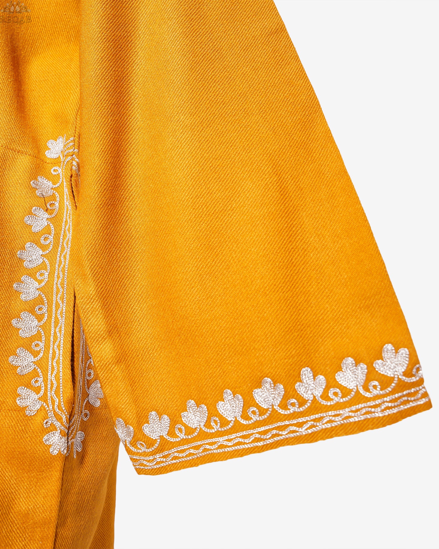 Golden Sunrise Pheran with Zari Embroidery