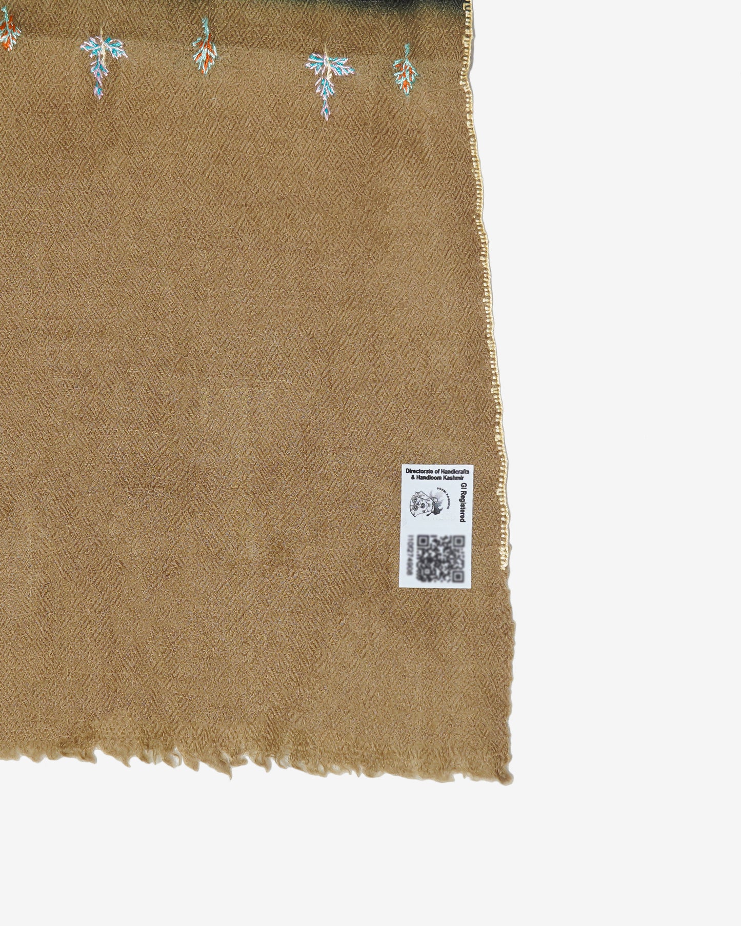 Coffee on Woodsmoke GI Pashmina Shawl