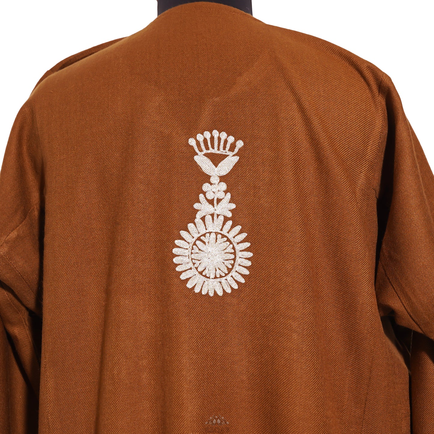 Harvest Soil Pheran with Zari Embroidery