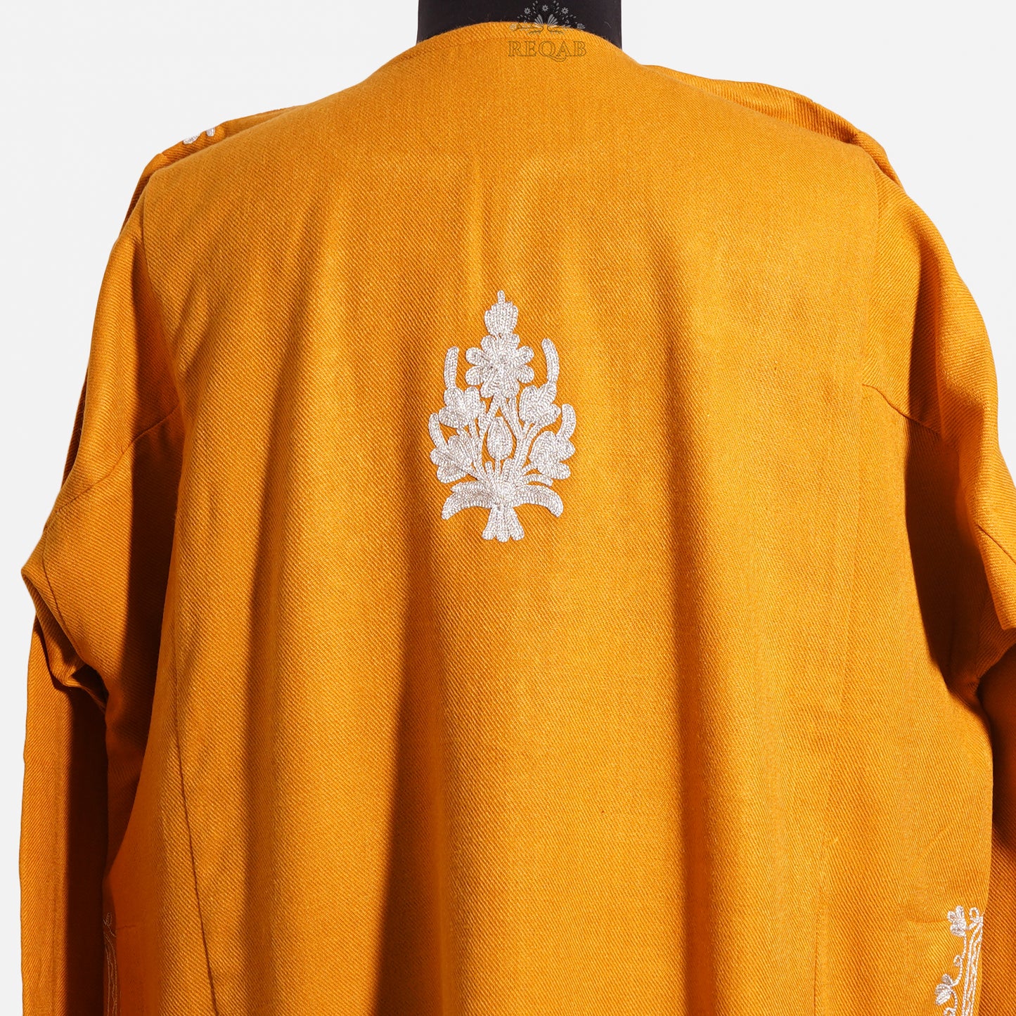 Golden Sunrise Pheran with Zari Embroidery