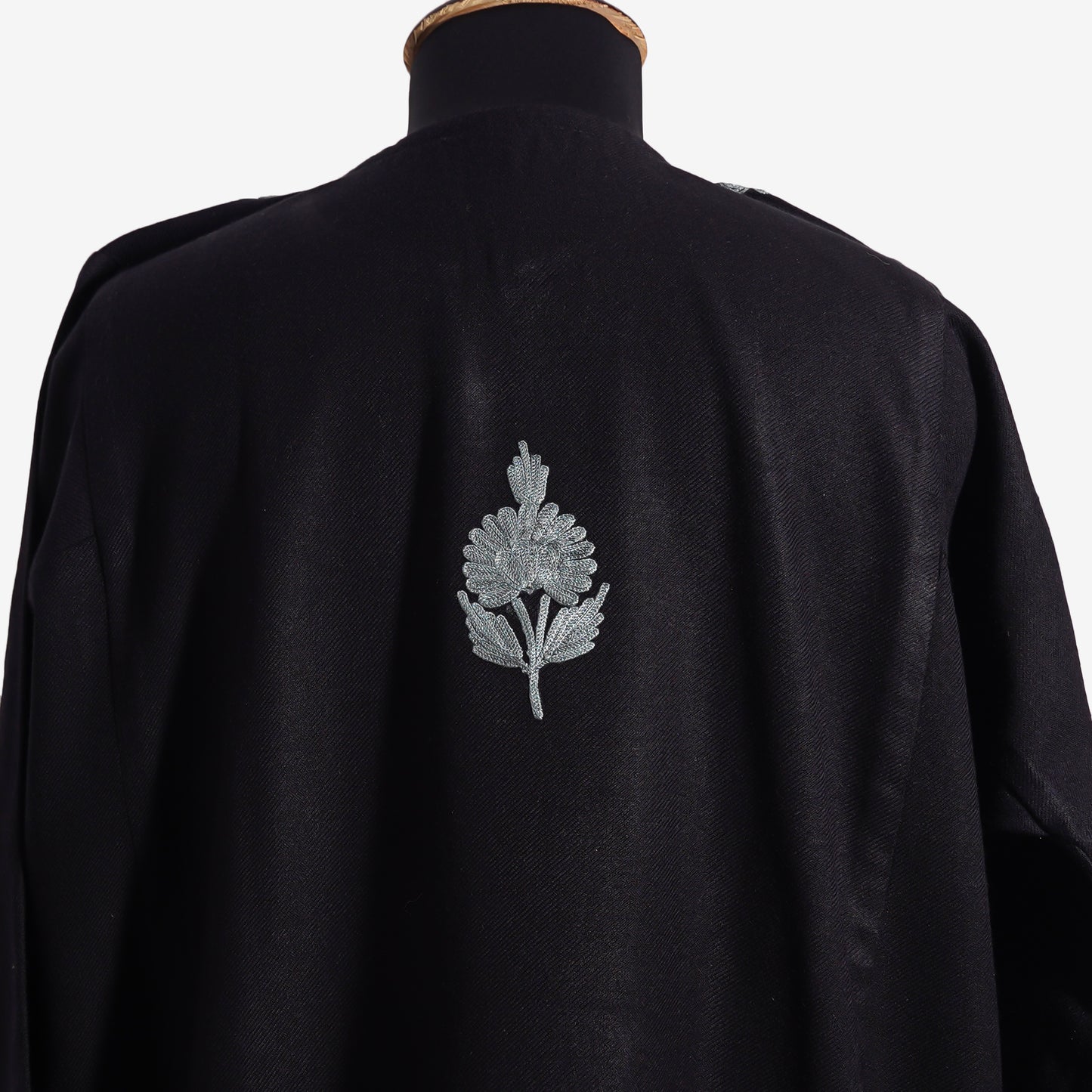 Twilight Mist Pheran with Aari Embroidery