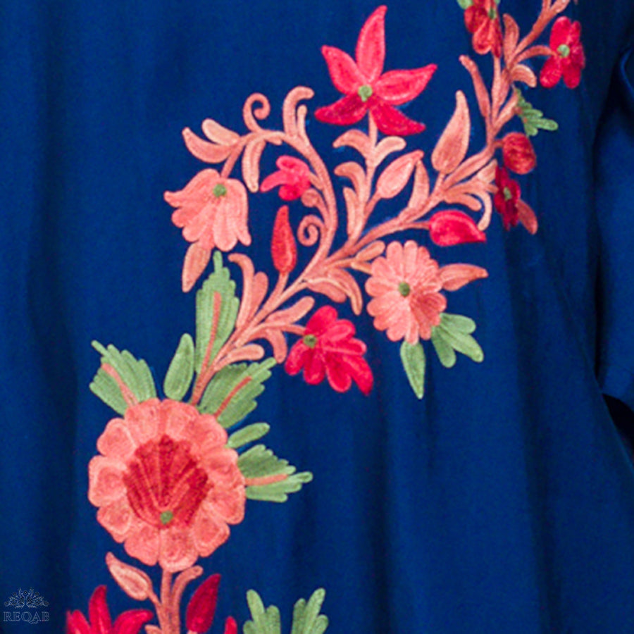 Midnight Express Three-Piece Suit with Aari Embroidery