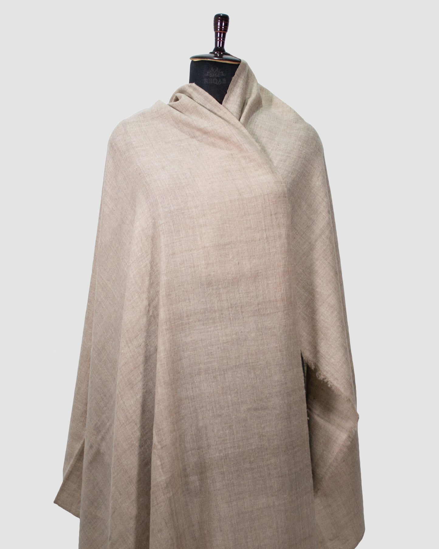 Pale Slate Solid GI Pashmina Shawl