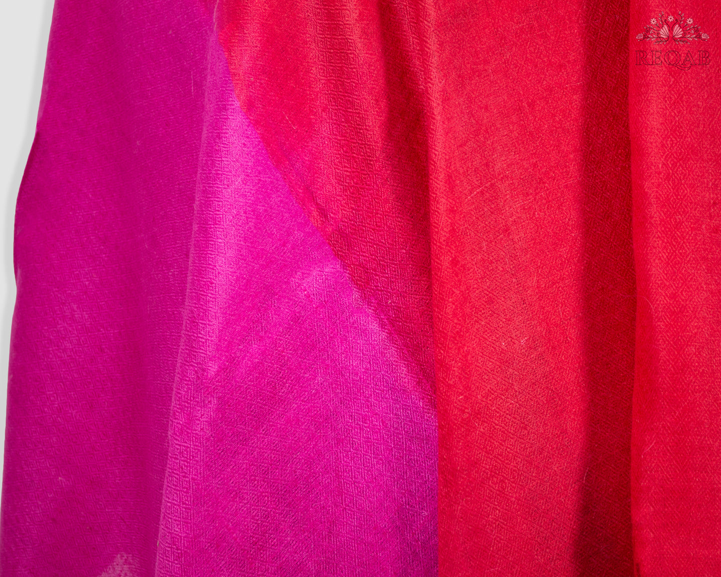 Persian Rose & Crimson Duo-Tone Pashmina Stole