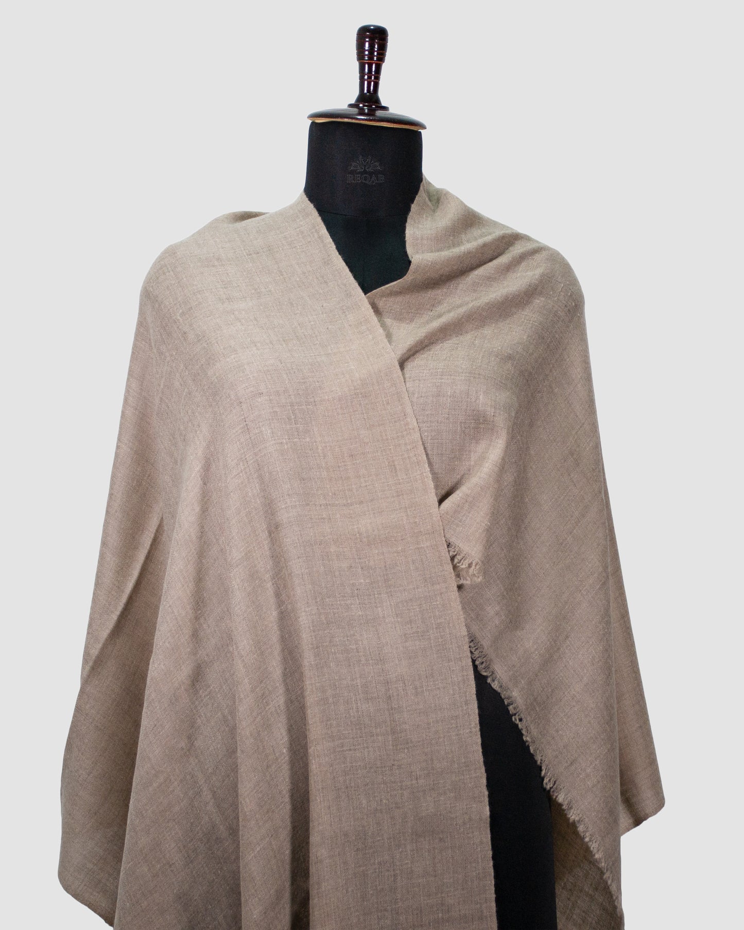 Tide Grey Solid Pashmina Stole