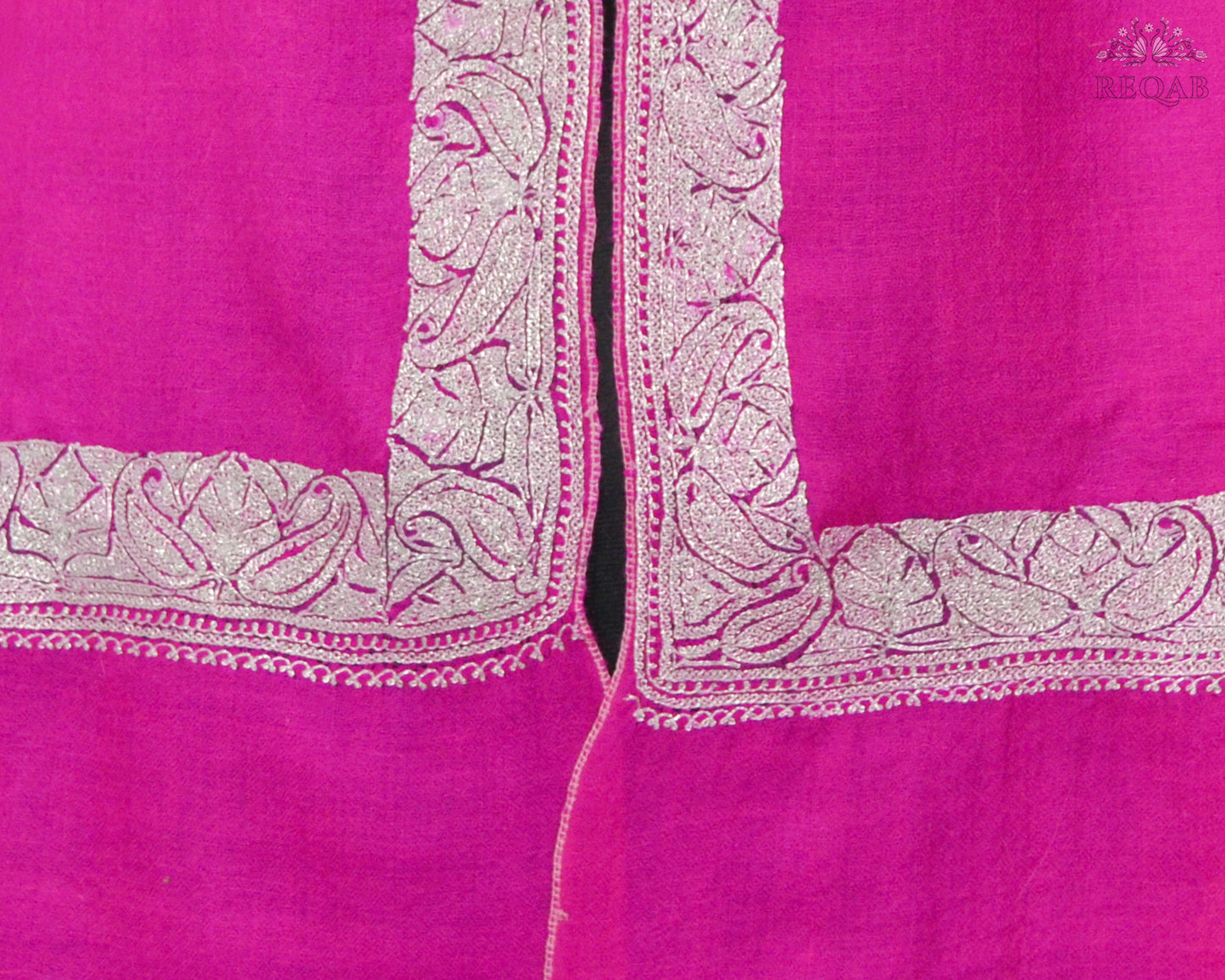 Deep Cerise Hand Tilla Pashmina Shawl