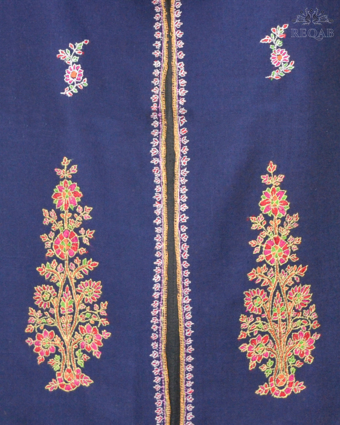 Midnight Express Blue Bootidar Pashmina Shawl