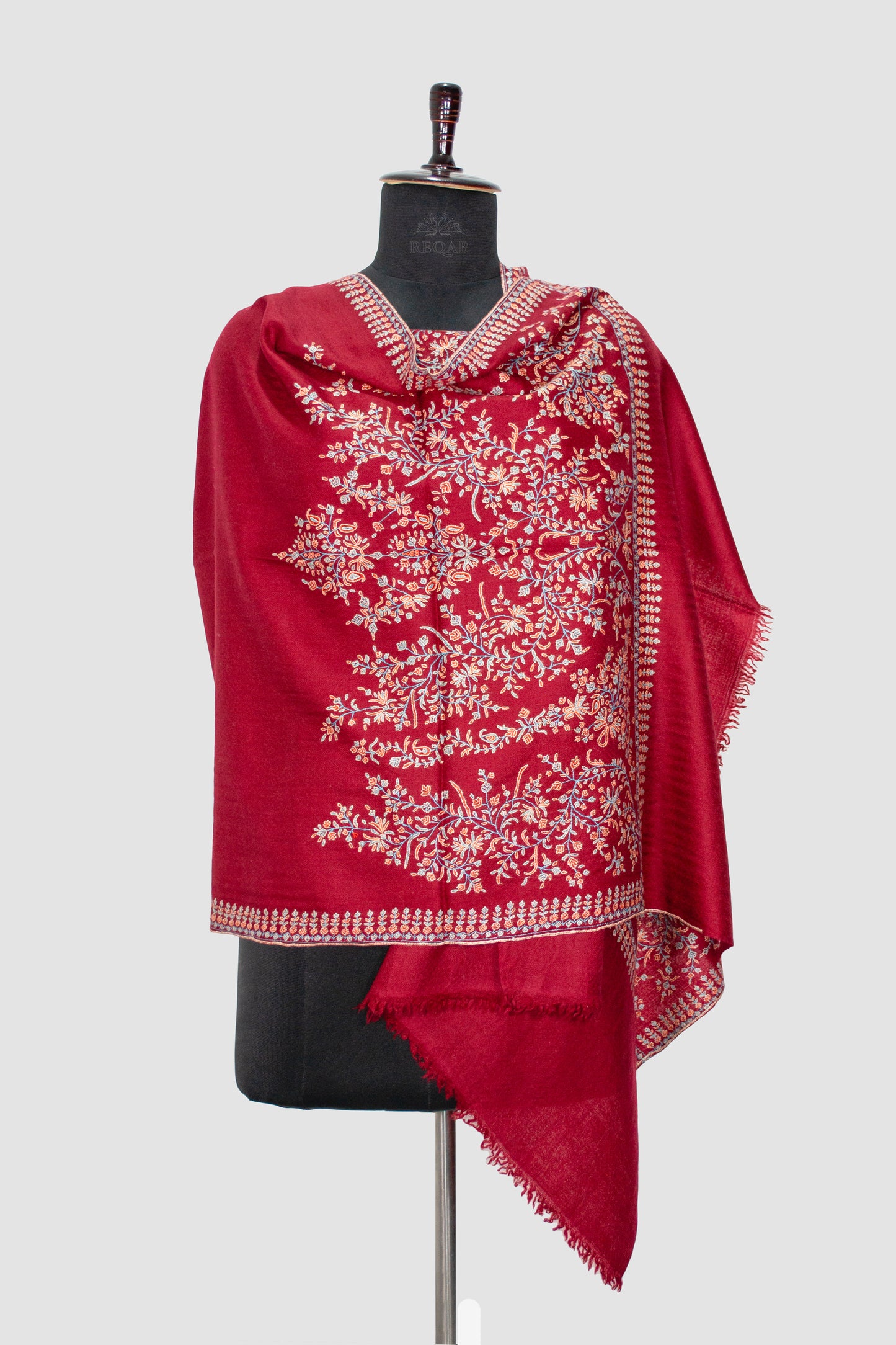 Bordeaux Designdar Palla Pashmina Stole