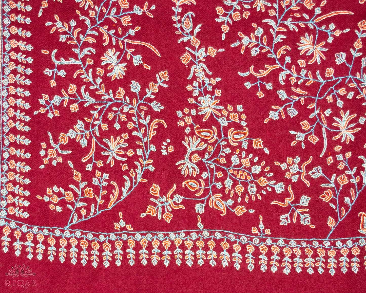 Bordeaux Designdar Palla Pashmina Stole