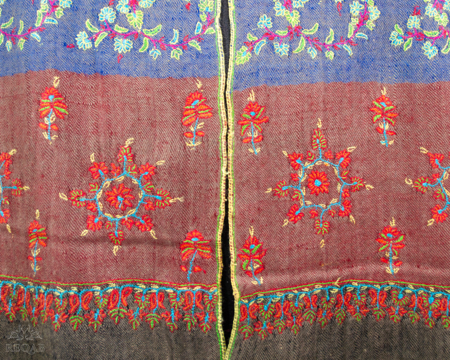 Shadow Brown Modern Design Pashmina Stole