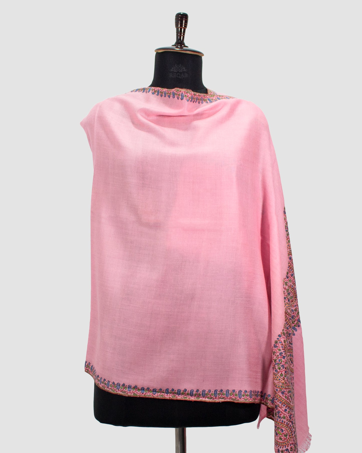 Lavender Pink Palla Pashmina Stole