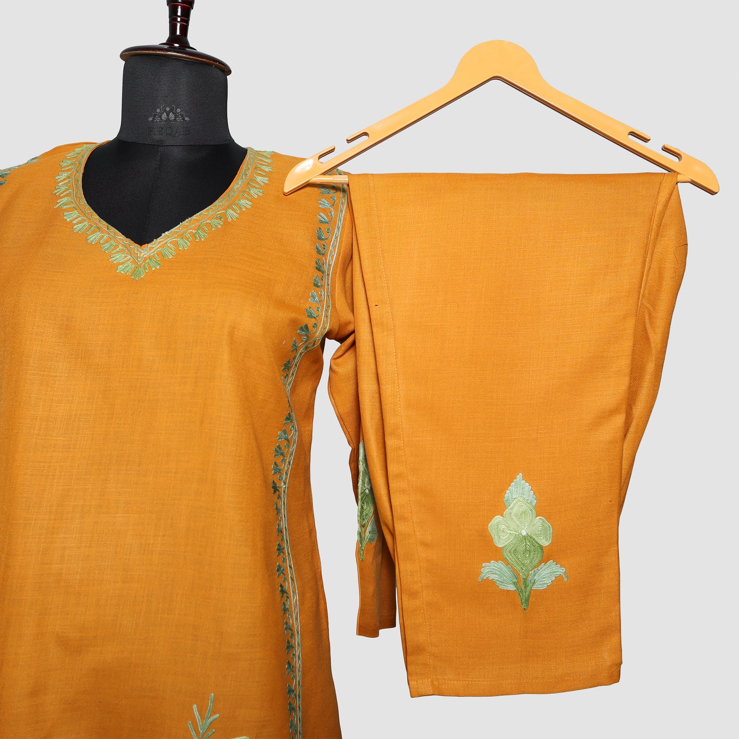 Supernova Ruby Cotton Co-ord Set with Aari Embroidery