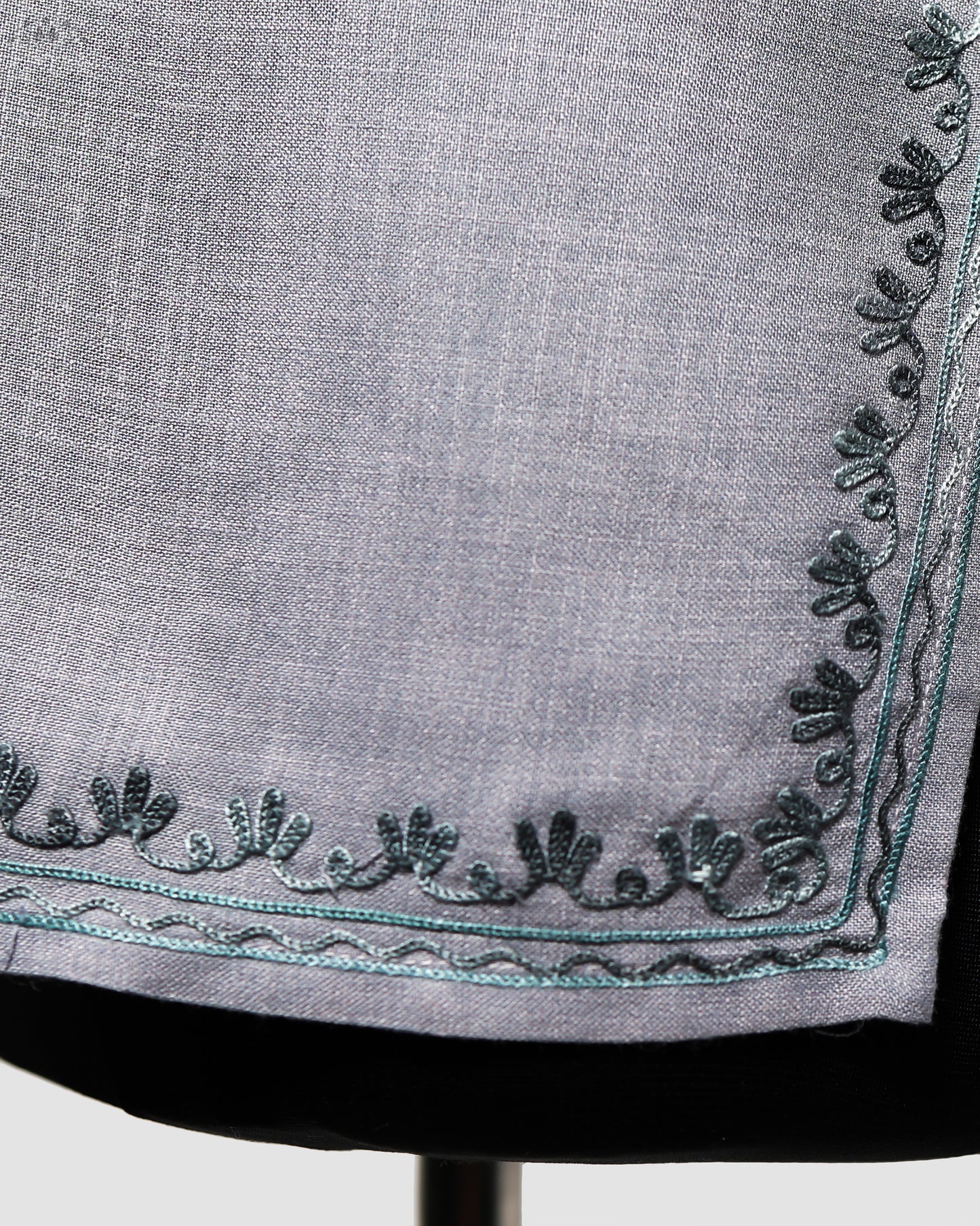 Chatelle Blue Ruby Cotton Top with Aari Embroidery