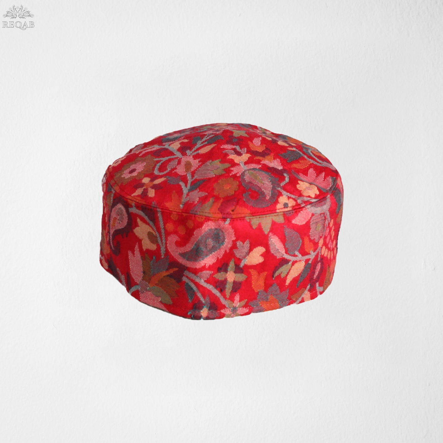 Red Kani Print Cap