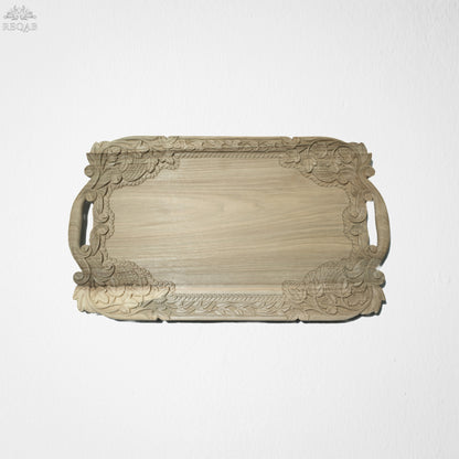 Carved Rustic Tray