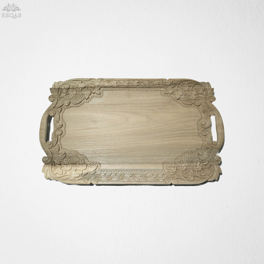 Carved Rustic Tray