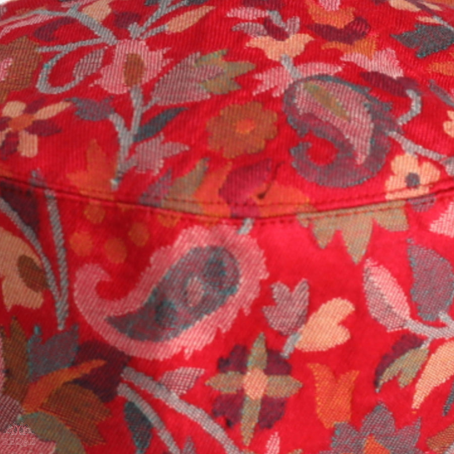 Red Kani Print Cap