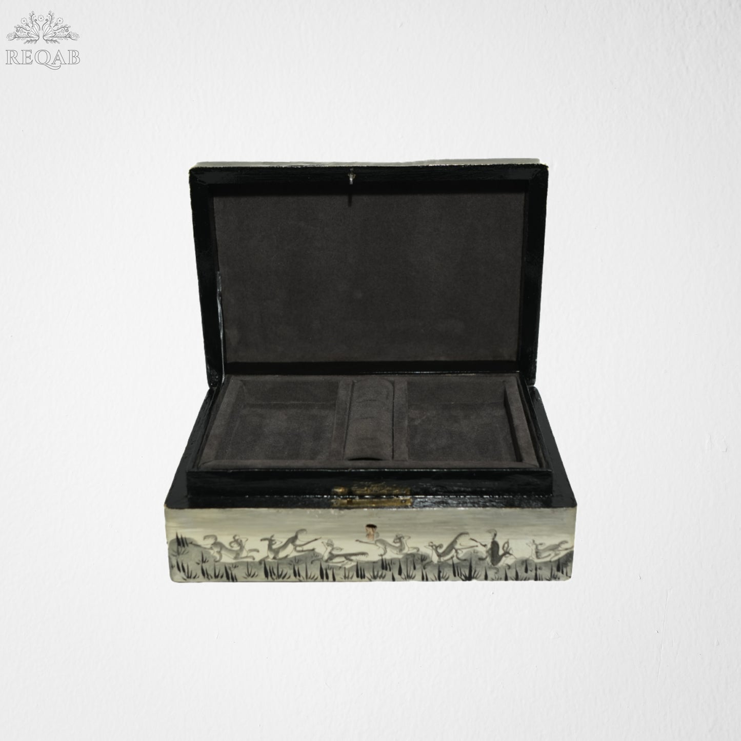 Jewellery Box Darbari Embossed, Gray