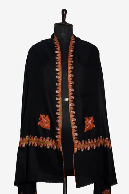 Raisin Black Pashmina Shawl
