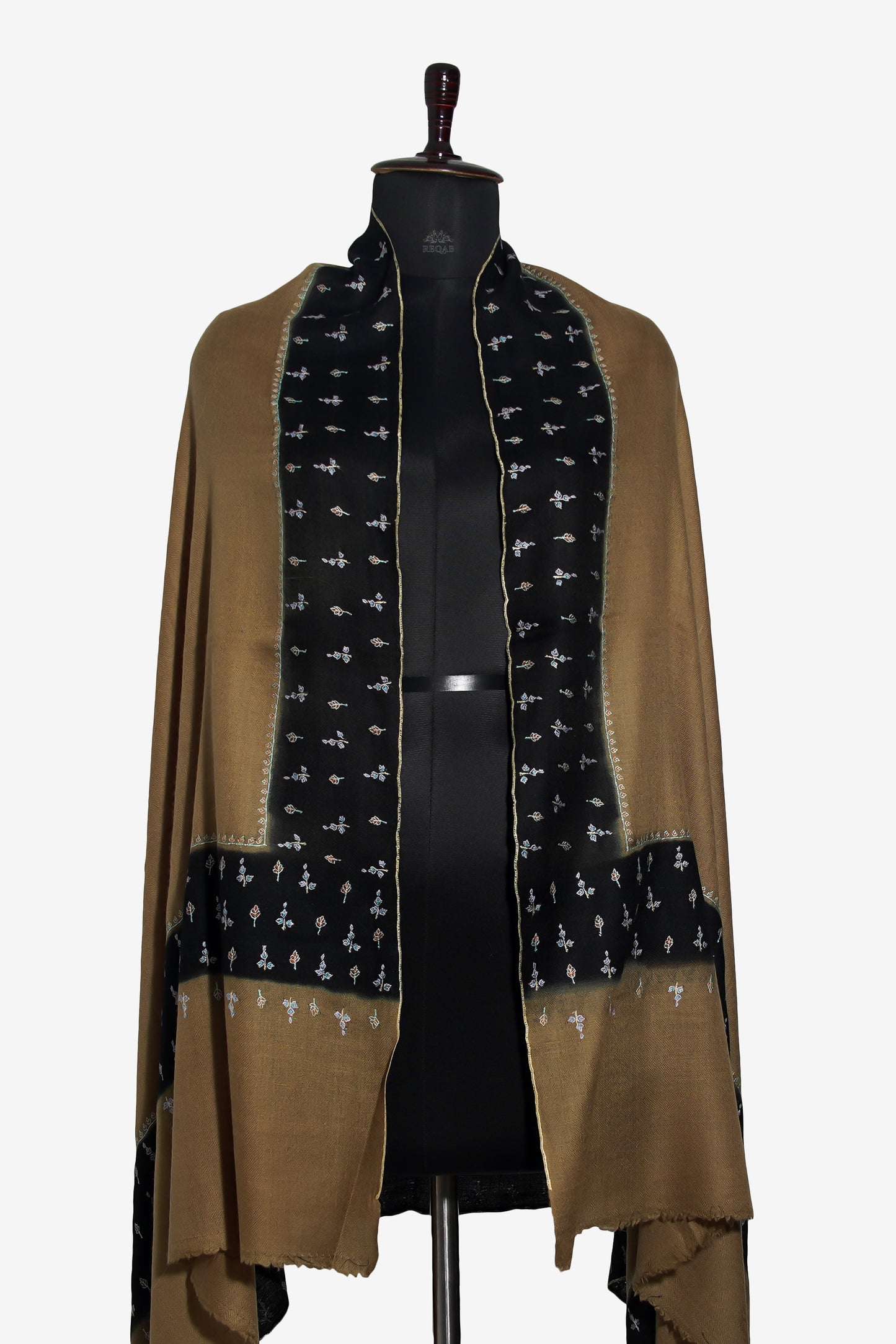 Coffee on Woodsmoke GI Pashmina Shawl