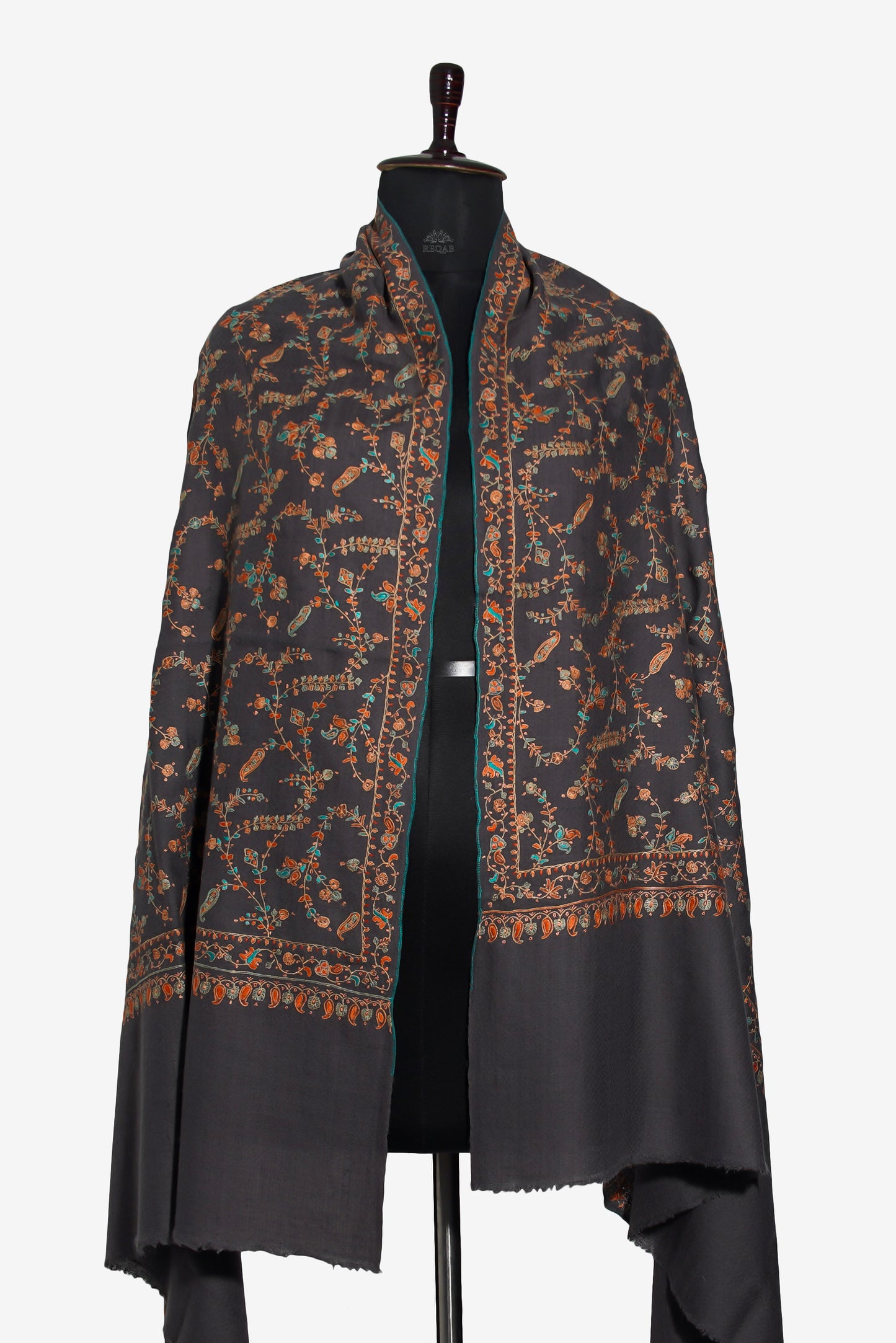 Ship Gray Pashmina Shawl