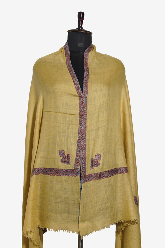 Camel Husk GI Pashmina Shawl