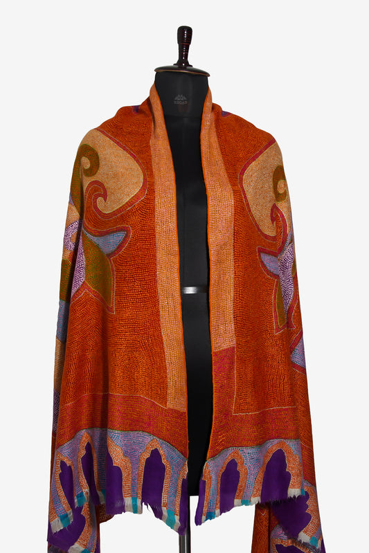 Rusty Fire Towel GI Pashmina Shawl