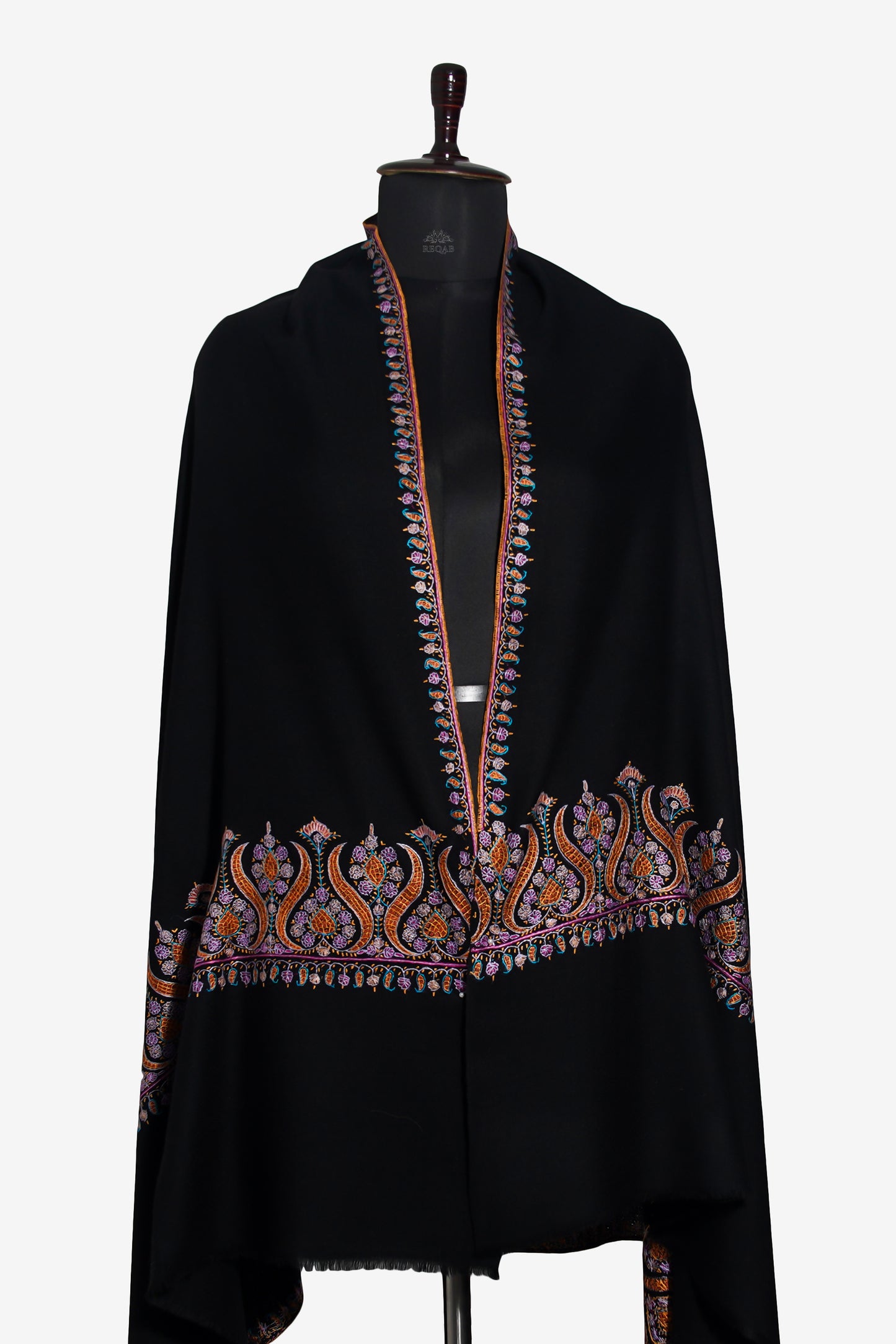 Smoky Black Pashmina Shawl