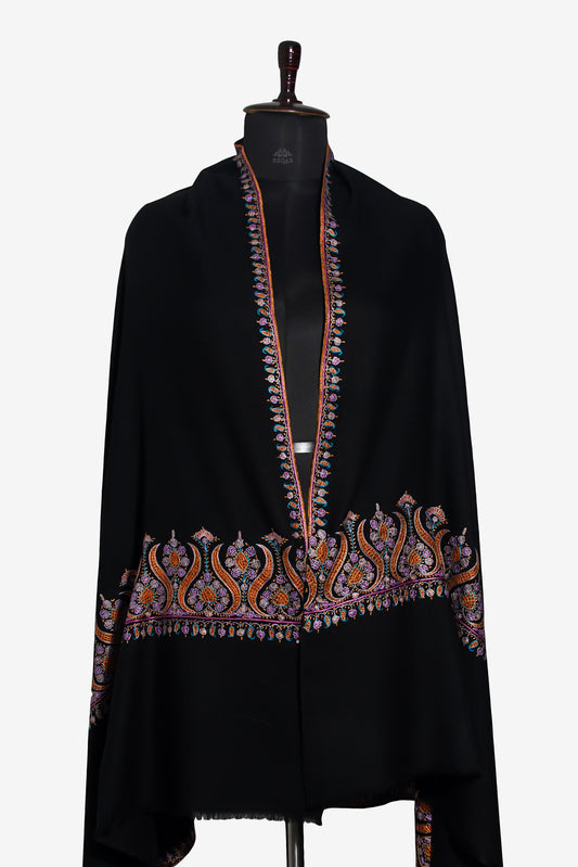 Smoky Black Pashmina Shawl