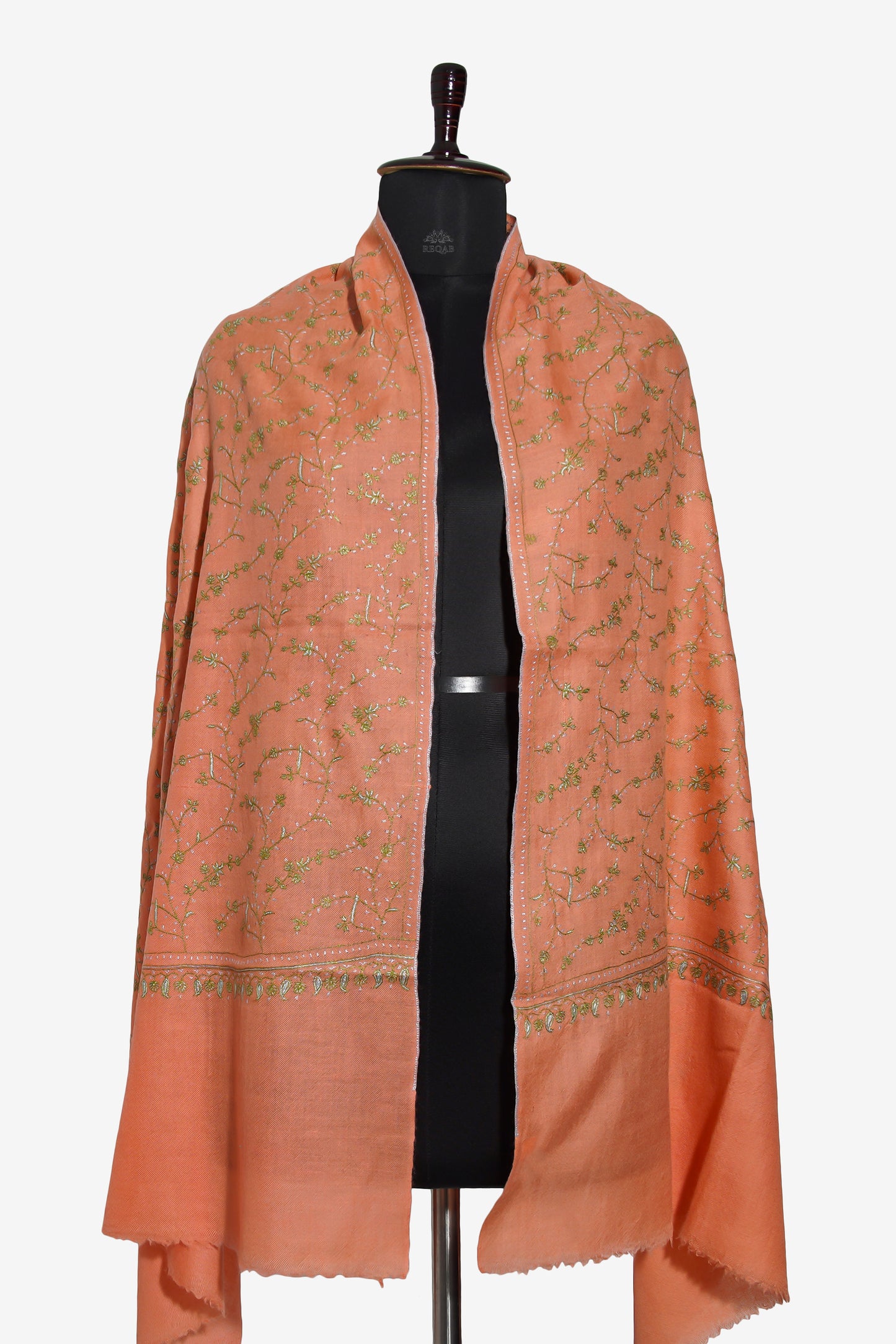 Peach Blossom GI Pashmina Stole