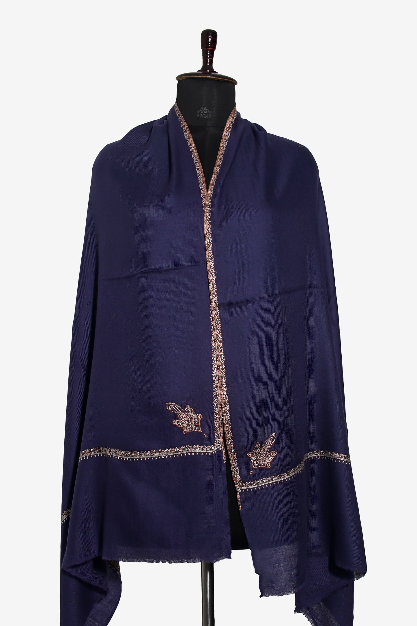 Moonlit Indigo Pashmina Stole