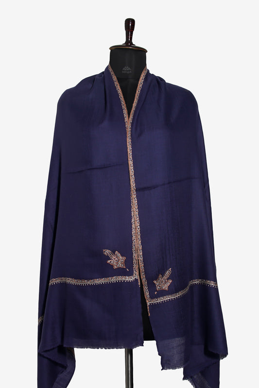 Moonlit Indigo Pashmina Stole