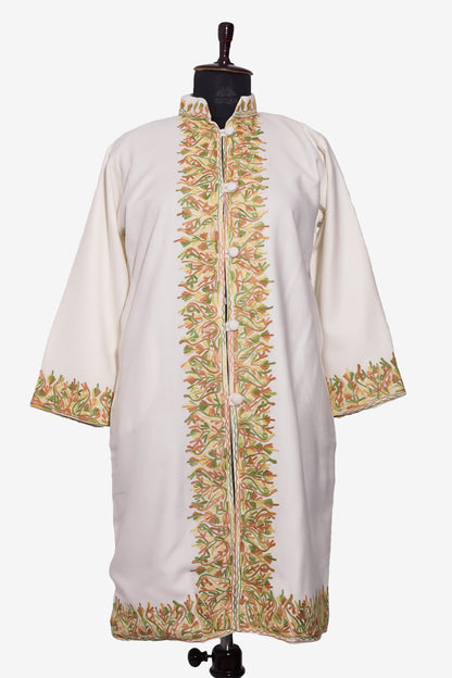 Dewdrop Blossom Jacket with Aari Embroidery