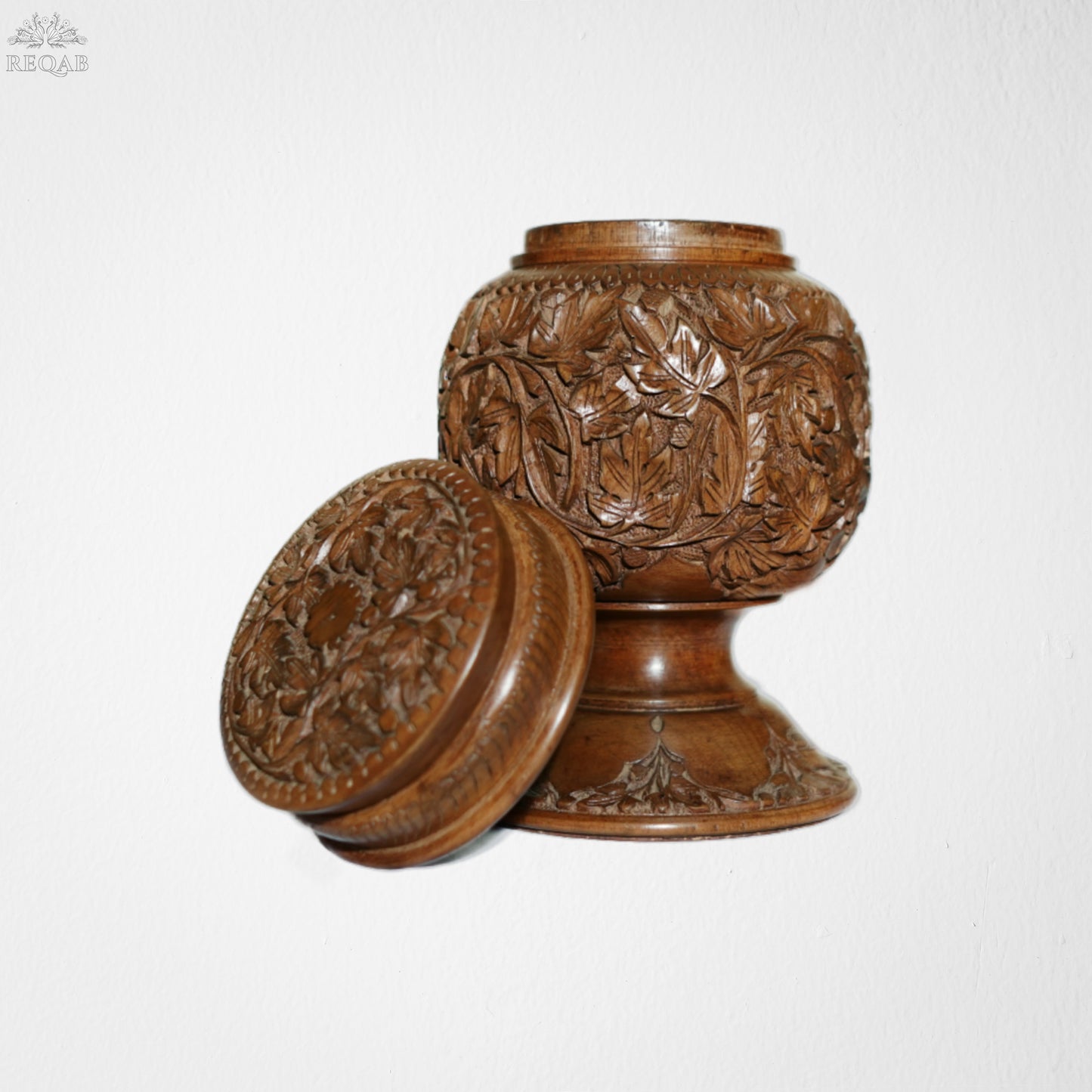 Carved Biscuit Jar