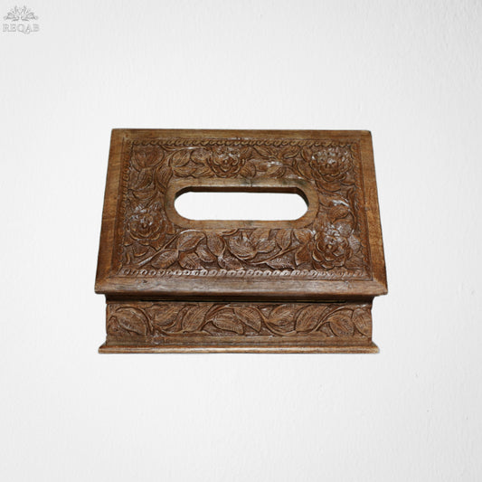 Tissue Box Full Carved